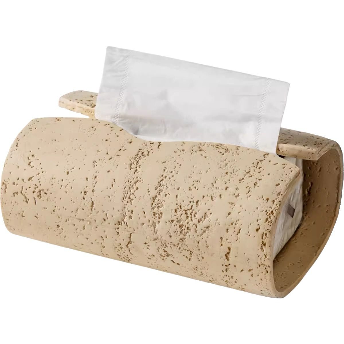Modern Cave Stone Tissue Box