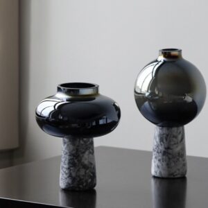 Marble Base Blue Vase