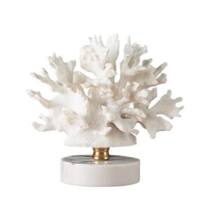 White faux coral ornament