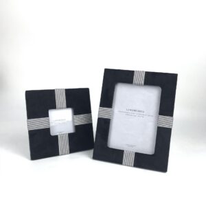 Lamome Deco black velvet photo frames