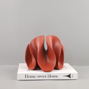 Modern resin orange abstract wave